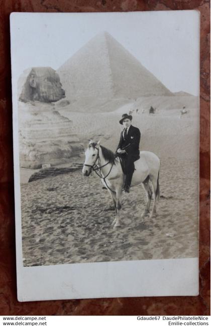 GIZEH (EGYPTE) - CARTE PHOTO - SPHINX