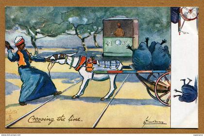 LE CAIRE  (CAIRO)  : " HUMOUR IN EGYPT - CROSSING THE LINE "