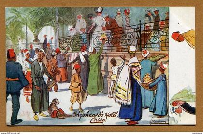 LE CAIRE  (CAIRO)  : " HUMOUR IN EGYPT - SHEPHEARD'S HOTEL "