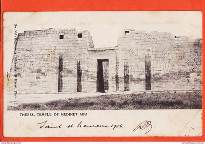 44061 ◉ THEBES Louxor Egypte ◉ Temple MEDINET ABU ◉ 1906 à de DARAN Kastel Gemert N.Brabant ◉ LICHTENSTERN HARARI