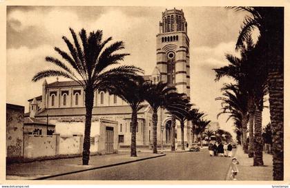 A764 Egypt Port Said Boulevard Kitchener and Cathedral postcard