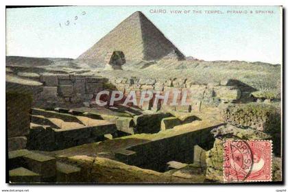 CPA Cairo View Of The Tempel Pyramid Sphynx