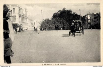 CPA Dschibuti Dschibuti, Place Menelick