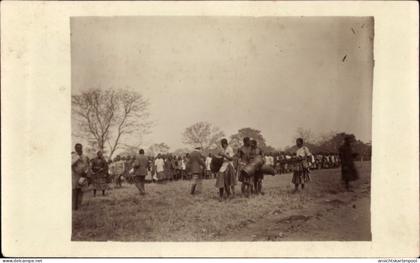 CPA Kitwe Sambia, Menschen mit Musikinstrumenten