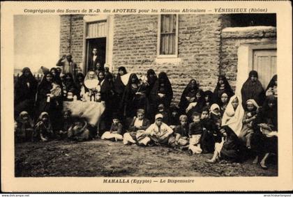 CPA Mahalla al Kubra Ägypten, Le Dispensaire, ND des Apostres, Missions Africaines