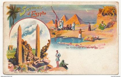 CPA - EGYPTE - Souvenir d' Egypte (Type Grüss)