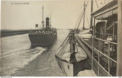 Egypte - Suez - Le Canal de Suez - Carte postale vierge