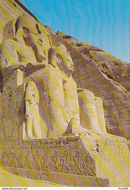 AK 214897 EGYPT - Abu Simbel - the statues of Ramses in front of the Great Temple