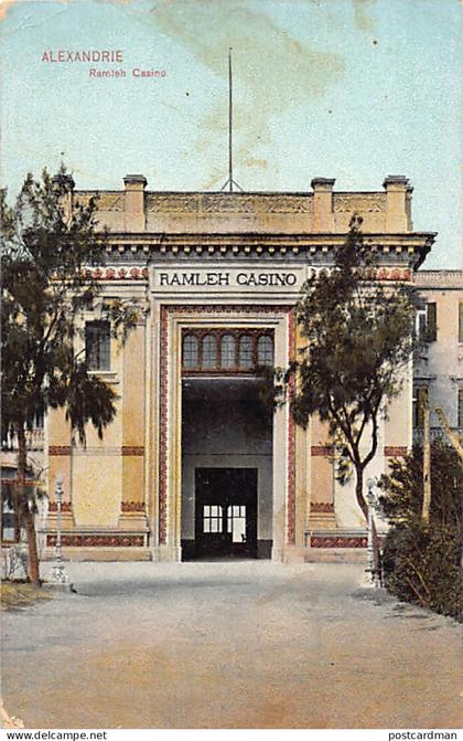 Egypt - ALEXANDRIA - El Raml Casino - Ramleh Casino - Publ. Dr. Trenkler Co. Ala 10.