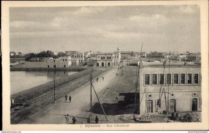 CPA Dschibuti Dschibuti, Rue d'Ambouli