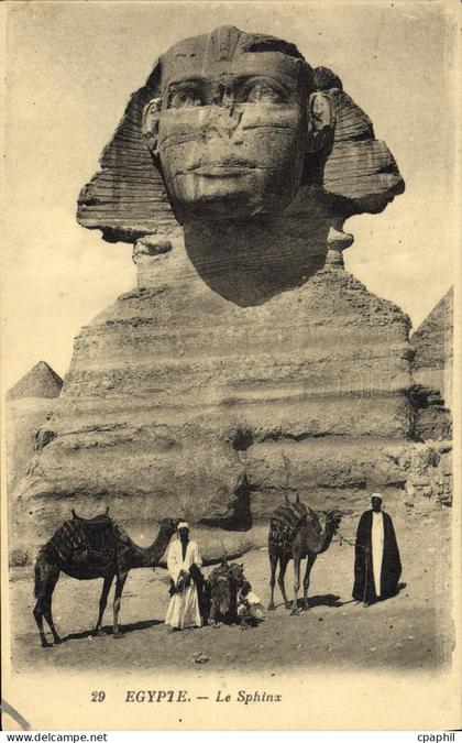 CPA Egypt Egypte Egypte Le Sphinx