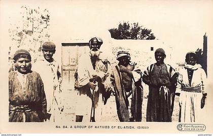 Egypt - ARISH - A group of natives - REAL PHOTO - Publ. C.M. 84