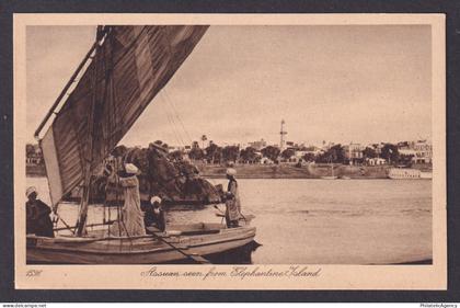 Vintage postcard EGYPT Aswan View from Elephantine Island