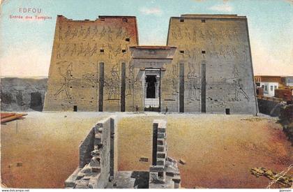 EGYPTE - EDFOU - ENTREE DES TEMPLES