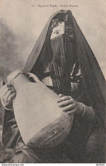 CARTOLINA EGITTO - DONNA NATIVA (V_4080