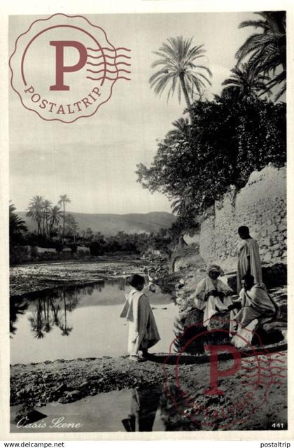 EGIPTO. Egypt. Egypte. RPPC. OASIS SCENE. FOTOGRAFICA Lehnert & Landrock