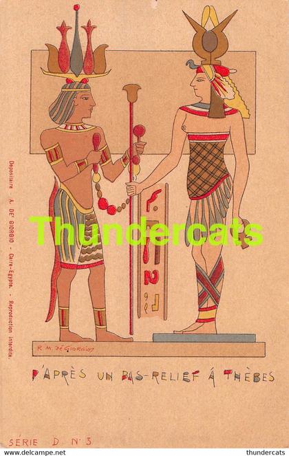 CPA LITHO ILLUSTRATEUR EGYPTE EGYPTE R M DE GIORGIO ARTIST SIGNED CAIRE CAIRO