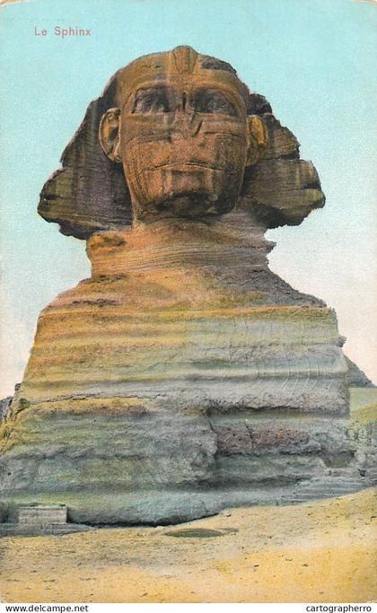 Postcard Egypt Sphinx