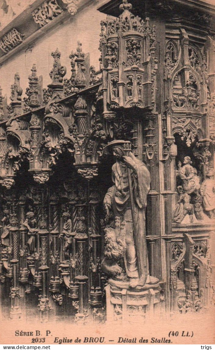 Église de Brou - Détail des Stalles