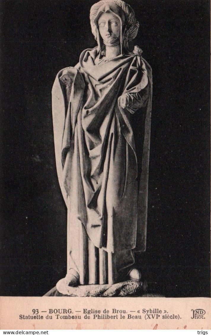 Église de Brou - "Sybille": Statuette du Tombeau de Philibert le Beau (XVIe siècle)