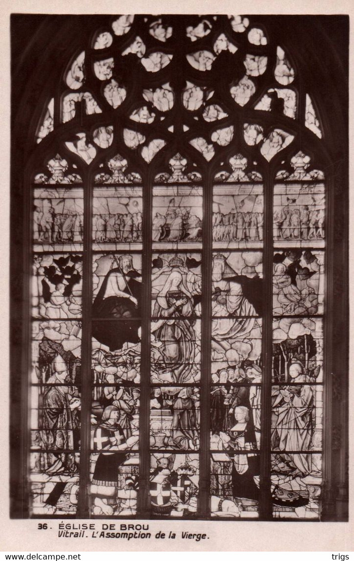 Église de Brou - Vitrail: "L'Assomption de la Vièrge"