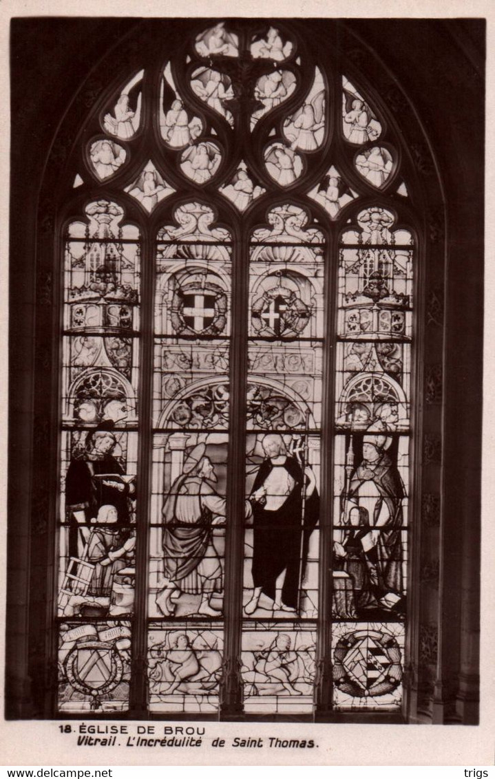 Église de Brou - Vitrail: "L'Incrédulité de Saint Thomas"