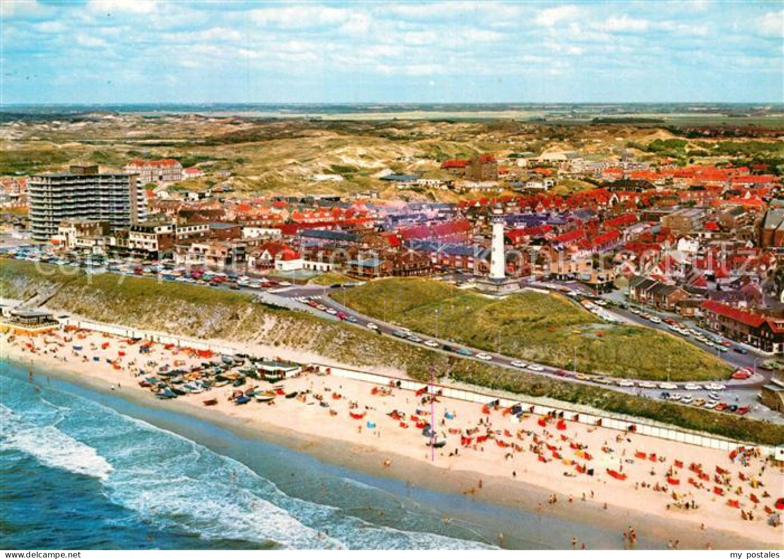 Egmond aan Zee Fliegeraufnahme