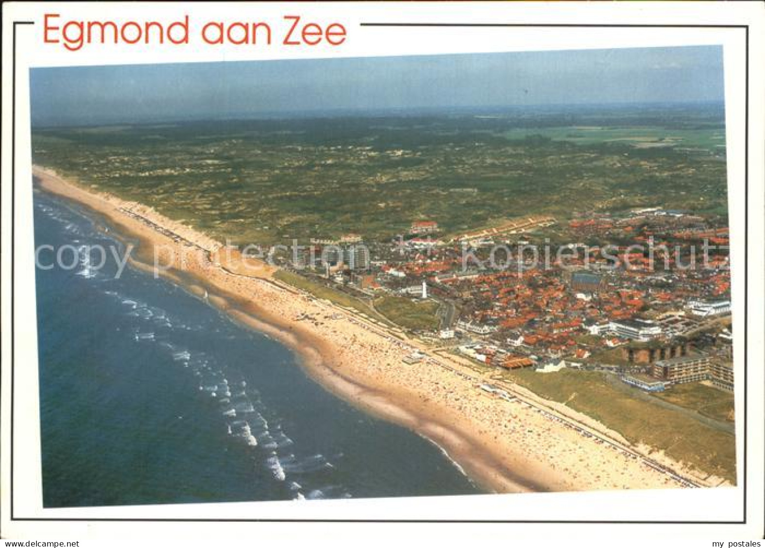 Egmond aan Zee Fliegeraufnahme