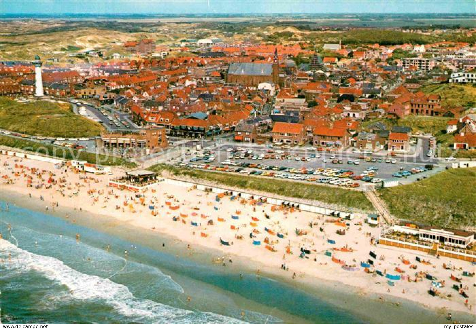 Egmond aan Zee Fliegeraufnahme Strand