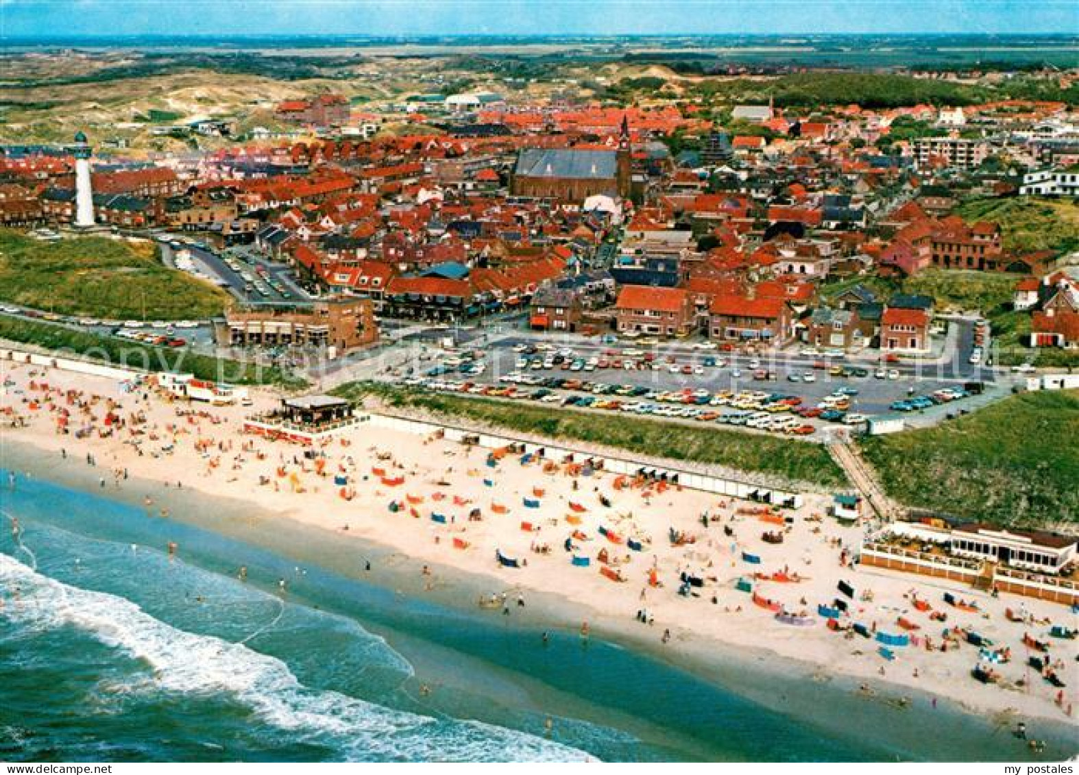 Egmond aan Zee Fliegeraufnahme Strand