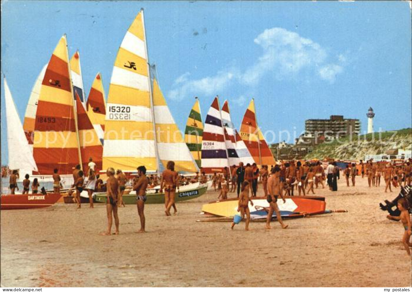 Egmond aan Zee Strand Segelboote
