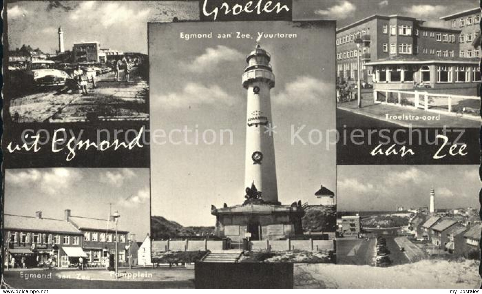 Egmond aan Zee Yuurtoren Troelstra oord Pompplein