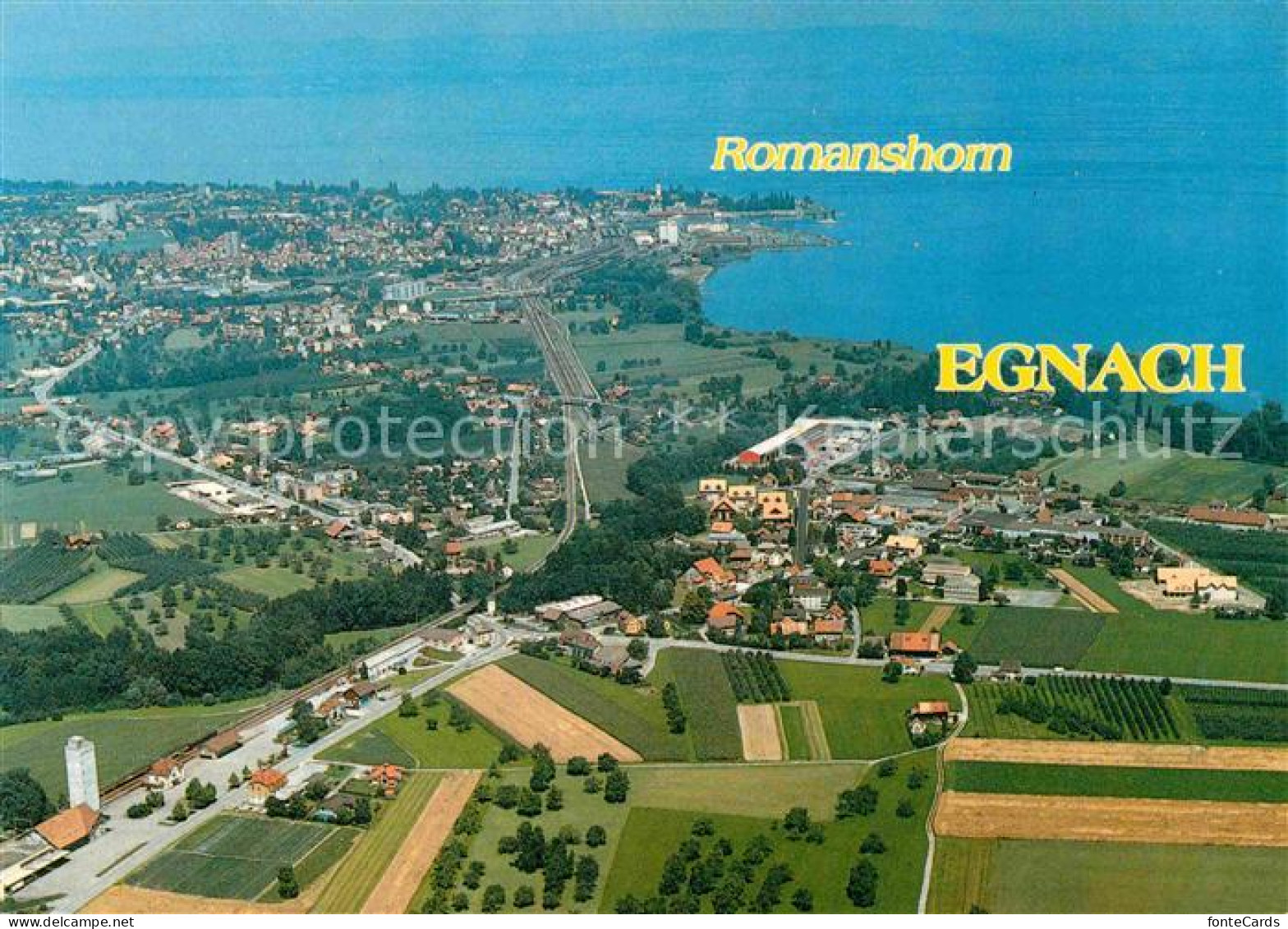 Egnach Romanshorn Bodensee Fliegeraufnahme