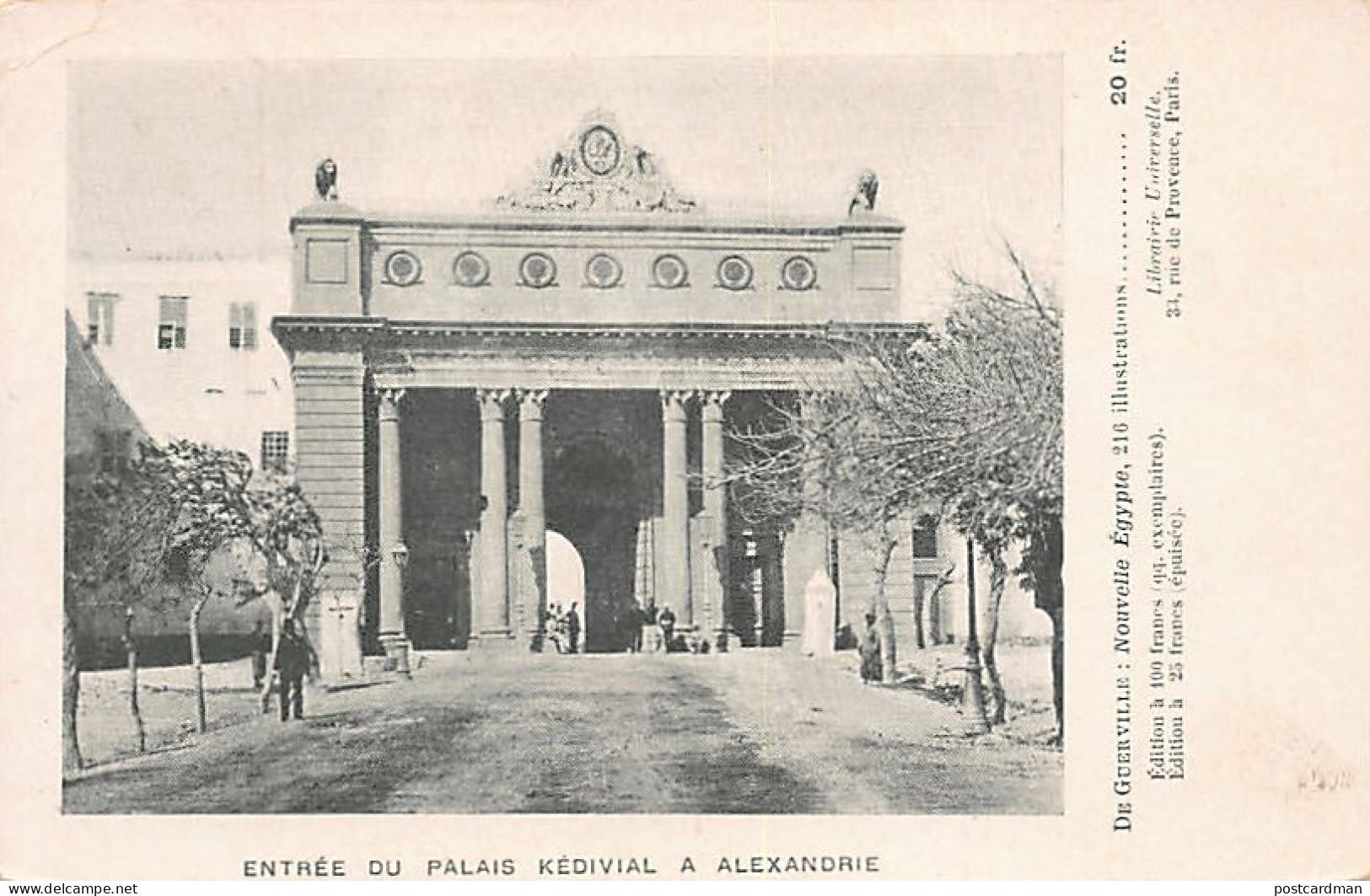 Egypt - ALEXANDRIA - Entrance of the Khedival Palace - Publ. De Guerville