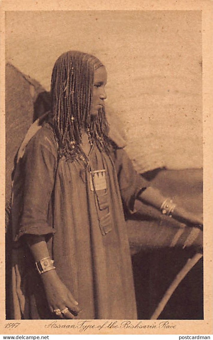 Egypt - ASWAN - Bisharin woman - Publ. Lehnert & Landrock 1547