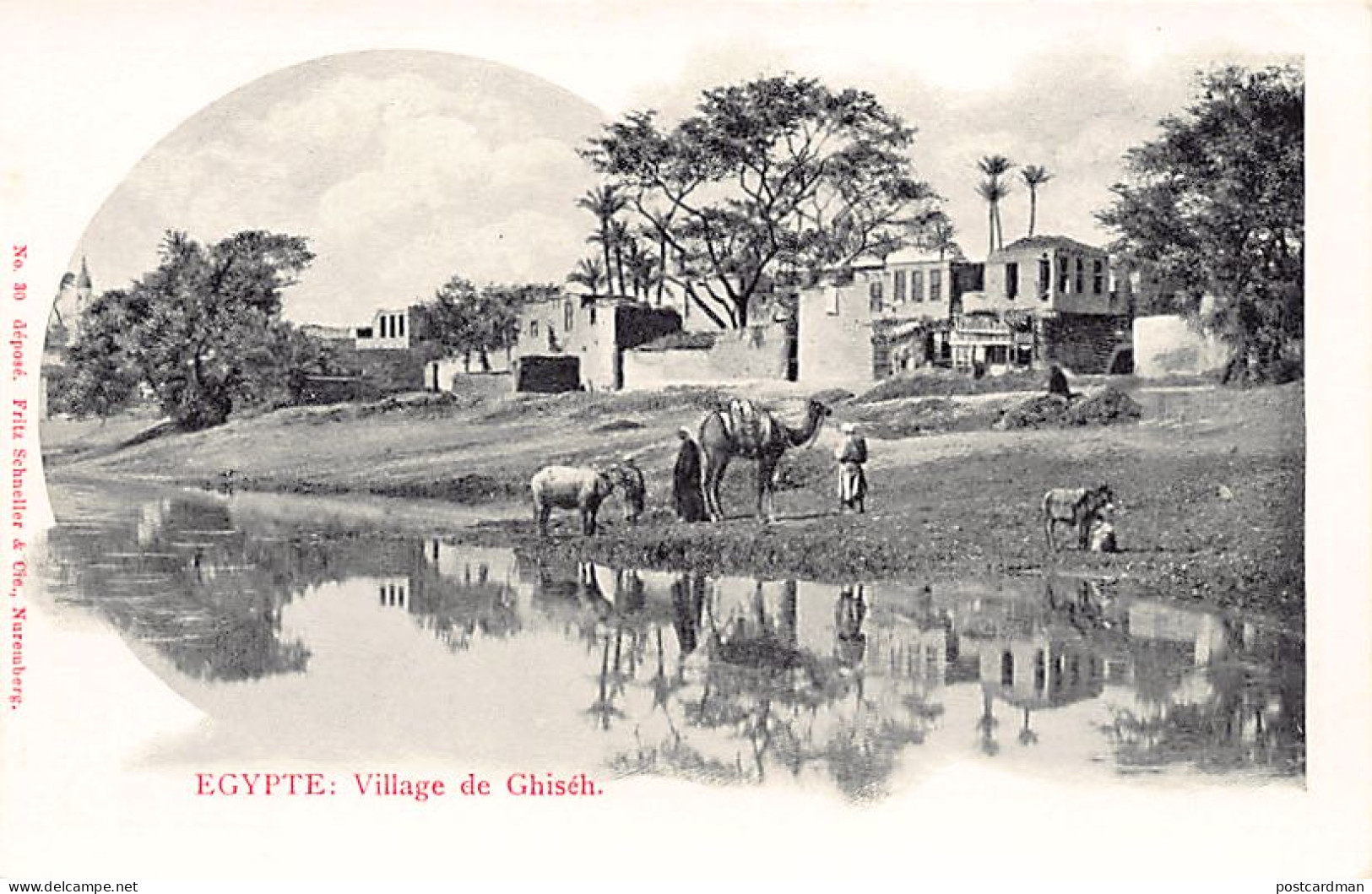 Egypt - GIZEH - The village - Publ. Fritz Schneller & Cie 30