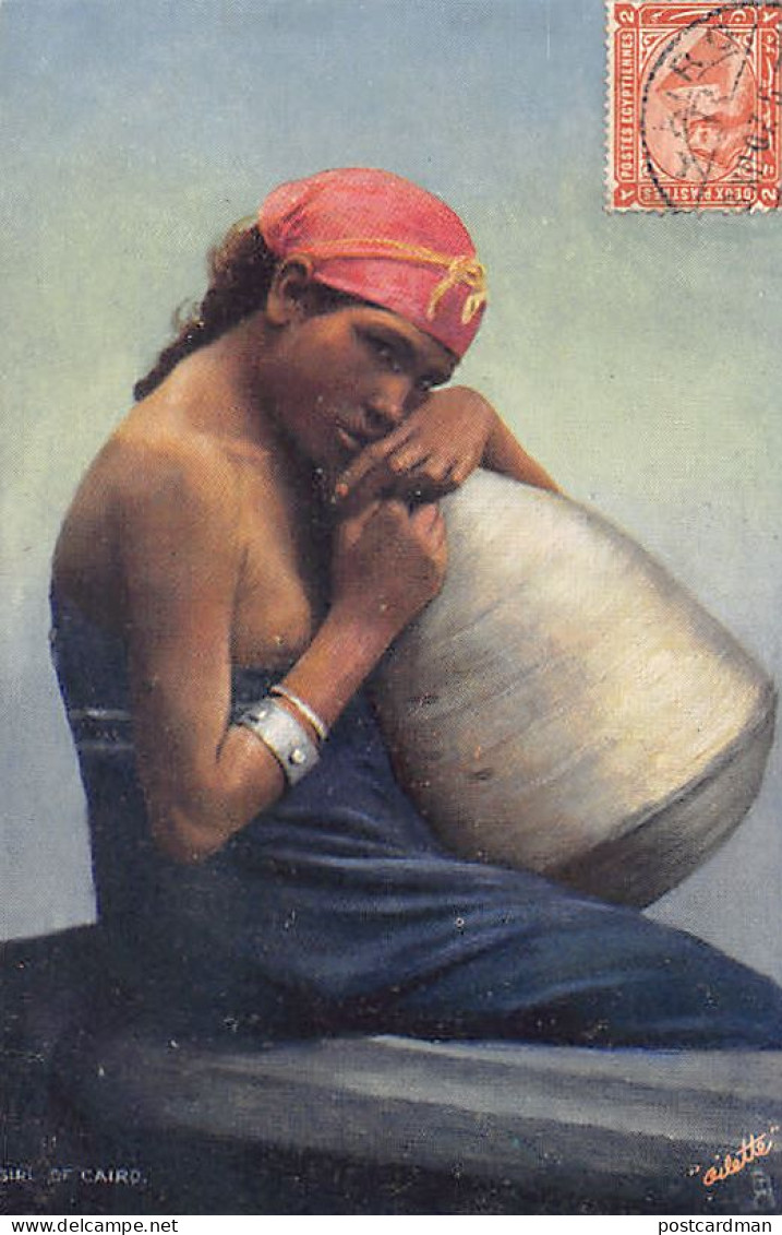 Egypt - Glamour lady - The Sphynx - Publ. Raphael Tuck & Sons