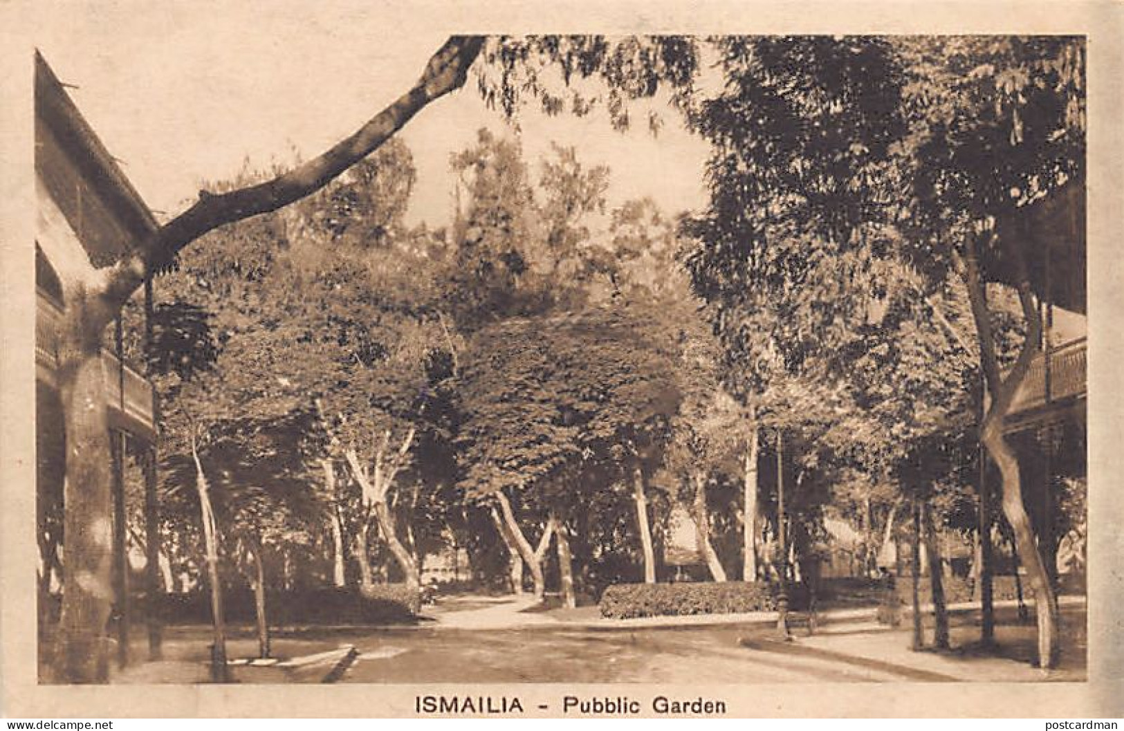 Egypt - ISMAILIA - Public Garden - Publ. Bazar Oriental D. Bonaparte