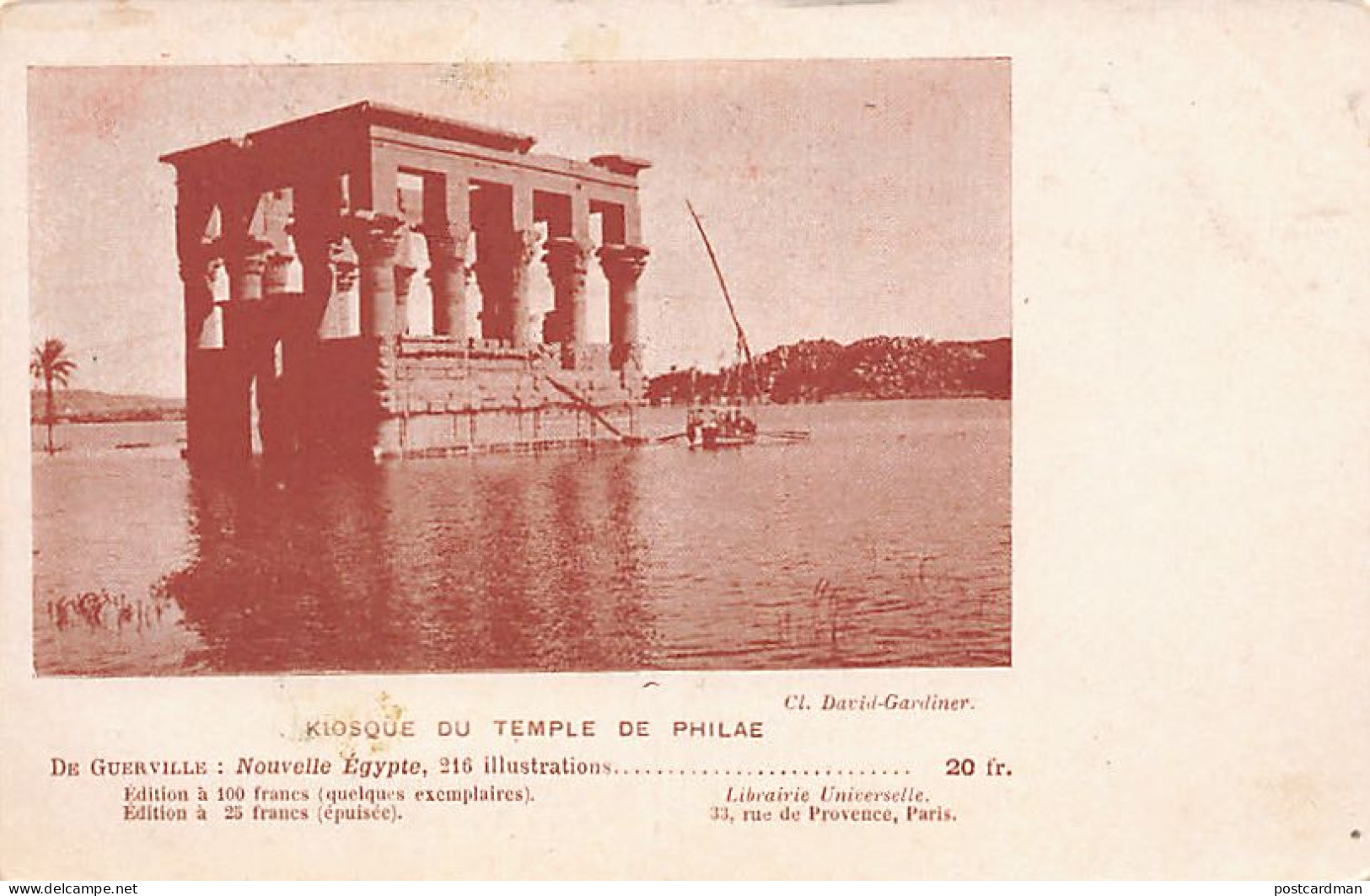 Egypt - Philae Temple - Publ. De Guerville for his book Nouvelle Égypte (New Egypt)