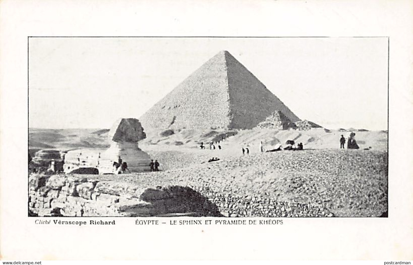 Egypt - Sphynx and pyramids of Cheops - Publ. Vérascope Richard