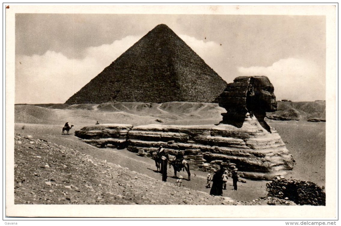 EGYPT - The Sphinx   (Recto/Verso)