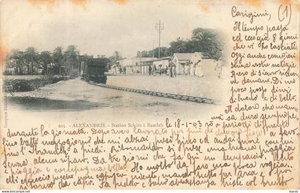 Egypte - ALEXANDRIE - Station Schütz à Ramleh - Gare - Bahnhof