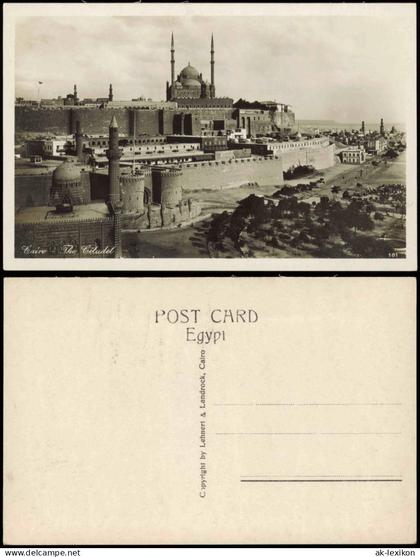 Kairo القاهرة The Citadel Zitadelle Stadt-Teilansicht 1920
