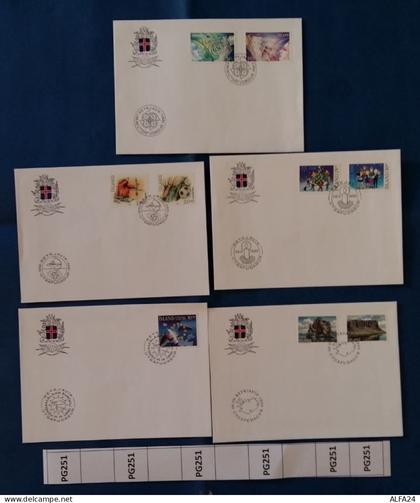 LOTTO 5 BUSTE FDC ISLANDA (PG251