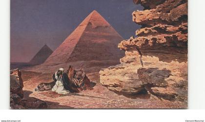 EGYPTE: GIZEH: pyramide de gizeh - état (décollée)