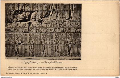 CPA EDFU Temple d'Edfou - Relief EGYPT (1325950)