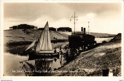 CPA ISMAILIA Pretty View of the Suez Canal near Ismailia EGYPT (1326003)