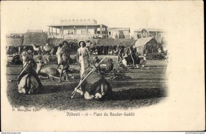 CPA Dschibuti Dschibuti, Place du Baudar Guedit