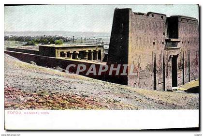 CPA Egypt Egypte Edfou General View