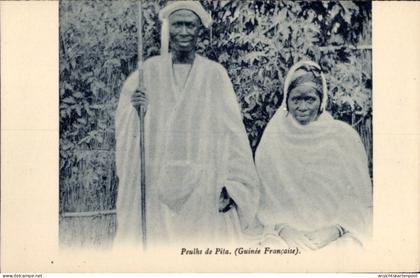 CPA Guinea, Peulhs de Pita, Französisch-Guinea